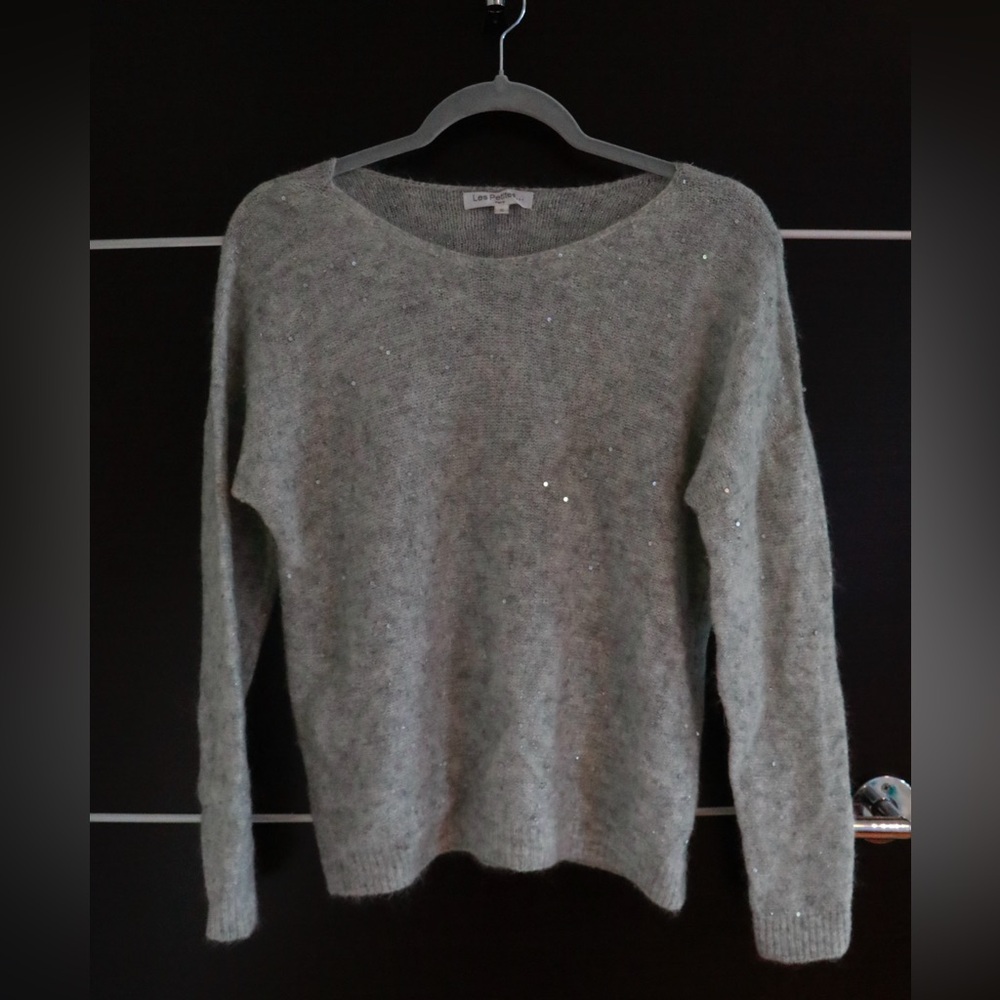 Grey/sparkly Les Petites Paris Sweater (S)
